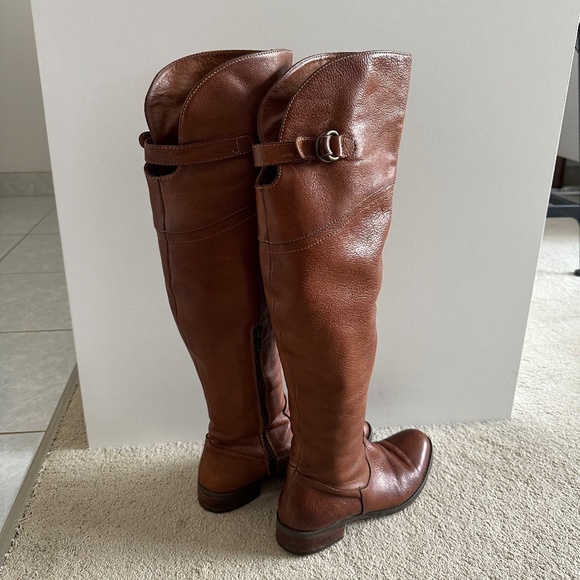 BROWN’S Italian Leather Over the Knee Boot Lavorazione Artigiana - Size 37 (6.5) - Picture 5 of 8